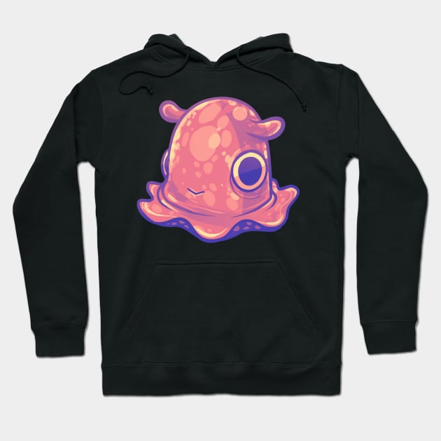 Cute Pink Dumbo Octopus Hoodie by Claire Lin